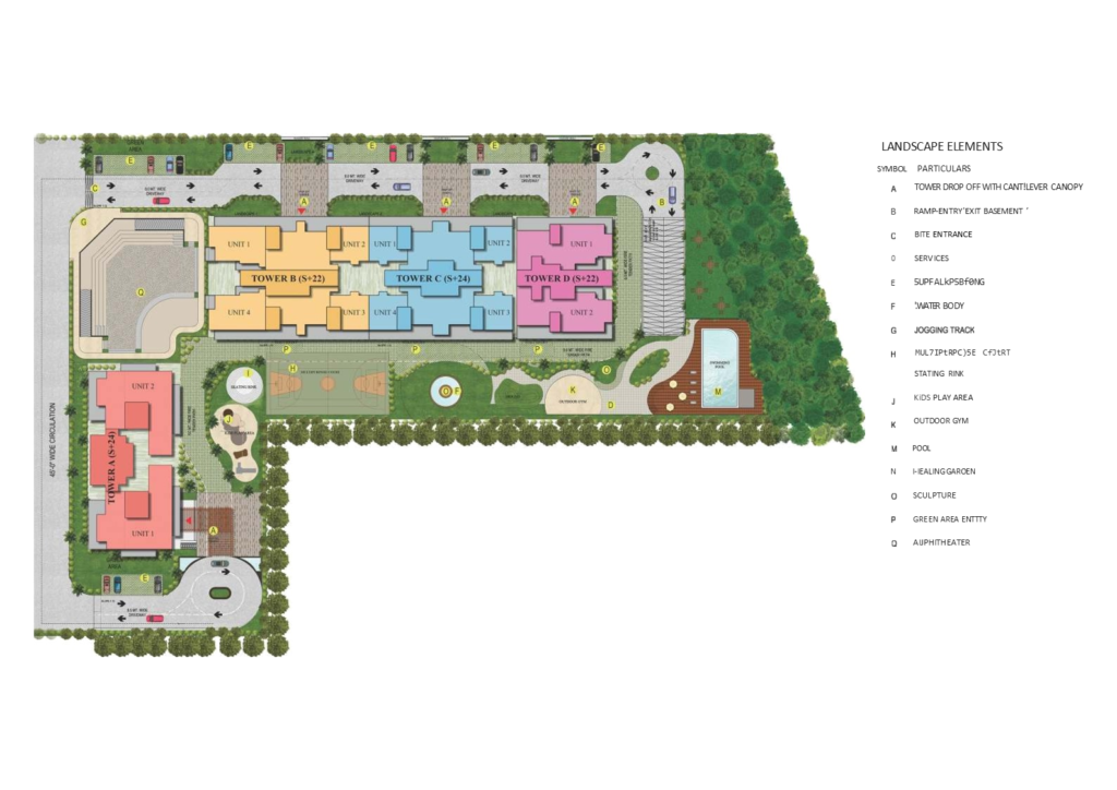 Omaxe palace Site plan